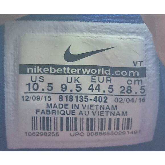 Size 10.5M | 12W - Nike Air Max 2016 Print Concord Total Crimson - 818135-402 - Picture 9 of 10